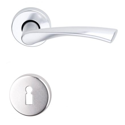 Maestro Galaxy Inox Körrozettás Kilincs BB Zárral - Inox
