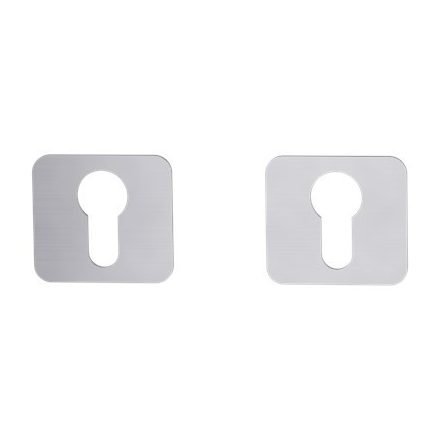 GW - ALSÓ ROZETTA (ONE) szatén nikkel PZ lekerekített négyzetes laprozetta (2mm) 48x44mm