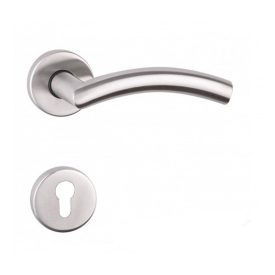 Maestro Arco inox beltéri ajtókilincs, körrozetta, PZ