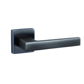  MAESTRO Q-MINI SQUARE PVD SZATÉN FEKETE NÉGYZETROZETTÁS KILINCS BB ZÁRRAL