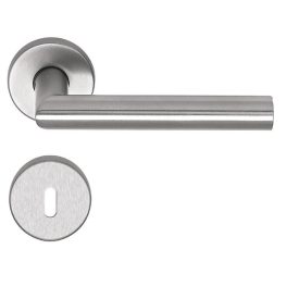 Maestro Thema-pro inox beltéri ajtókilincs, kör laprozetta, BB