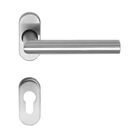 Maestro Thema-pro Oválrozettás inox beltéri ajtókilincs, oválrozetta, BB