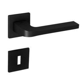   TUPAI CARMEN 5SQ MATT FEKETE ALACSONY NÉGYZETROZETTÁS KILINCS PZ ZÁRRAL