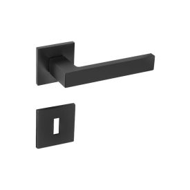   TUPAI SQUARE 5SQ MATT FEKETE ALACSONY NÉGYZETROZETTÁS KILINCS WC ZÁRRAL