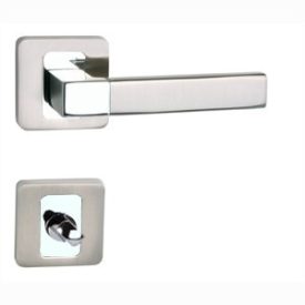   MAESTRO BASIC FLORIDA KRÓM-SZATÉN NIKKEL NÉGYZETROZETTÁS KILINCS WC ZÁRRAL