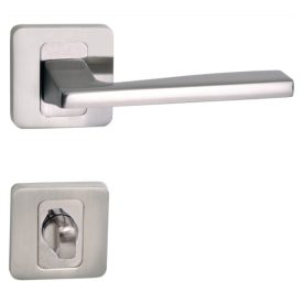   MAESTRO BASIC LIGHT SZATÉN NIKKEL NÉGYZETROZETTÁS KILINCS WC ZÁRRAL