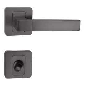   MAESTRO BASIC FLORIDA ANTRACIT NÉGYZETROZETTÁS KILINCS WC ZÁRRAL