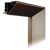 ECLISSE 40 EGYSZÁRNYÚ TAPÉTA NYÍLÓAJTÓ SZERKEZET BEFELÉ NYÍLÓ STANDARD 100MM GIPSZKARTON FALHOZ 600 x 2100 mm Sötét BRONZ
