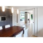 Eclisse Telescopica Estensione kétszárnyú szimmetrikus falban futó tolóajtó tokszerkezet - vakolt falhoz 1150+1150