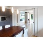 Eclisse Telescopica Estensione kétszárnyú szimmetrikus falban futó tolóajtó tokszerkezet - vakolt falhoz 2150+2150 