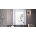 Eclisse LUCE ESTENSIONE falban futó kétszárnyú tolóajtó tokszerkezet kábelezhető profillal - vakolt falhoz 650+650