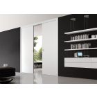 Eclisse EWOLUTO Estensione falban futó kétszárnyú tolóajtó tokszerkezet fúrható, terhelhető oldalfallal - vakolt falhoz 600+600