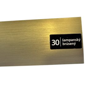   Eurofinal Burkolatváltó Pezsgő Súrolt 50x5mm leütős WELL ELOXÁLT