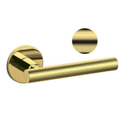 Olivari ATENA LIGNE SuperGold fényes réz ZL lapos rozettás kilincs