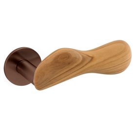   Olivari CHELSEA SuperBronz matt DS + fa laprozettás kilincs ajtóütközővel