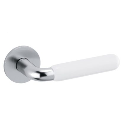 Olivari ALBA matt króm+ porcelán MD lapos rozettás kilincs