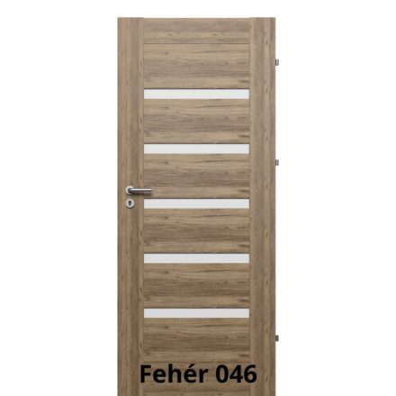 Internal Enzo Üveges modell Fresh felülettel Fehér színben Fekete üveggel ajtólap