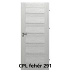 Internal Berg Tele modell CPL felülettel Fehér színben Magyar szabványos ajtólap