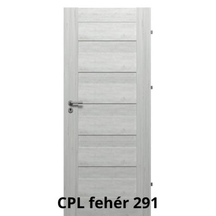 Internal Berg Tele modell CPL felülettel Fehér színben Magyar szabványos ajtólap