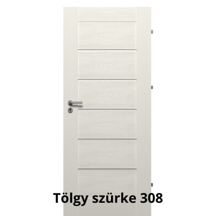 Internal Negra Vario modell Fresh+ felülettel Tölgy Szürke színben Fekete üveggel ajtólap