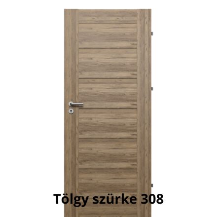 Internal Enzo Tele modell Fresh+ felülettel Tölgy Szürke színben Magyar szabványos ajtólap