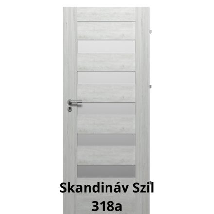 Internal Berg Üveges modell Fresh+ felülettel Skandináv Szil színben Magyar szabványos ajtólap