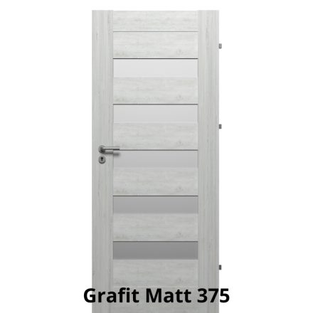 Internal Berg Üveges modell Fresh+ felülettel Grafit Matt színben Magyar szabványos ajtólap