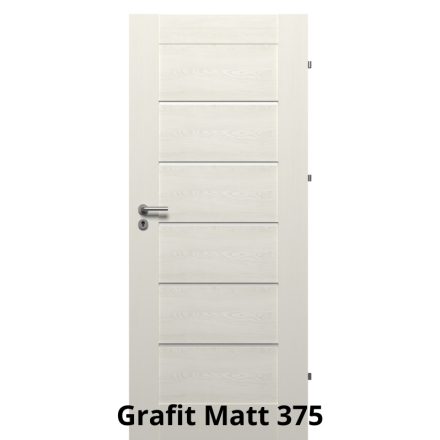Internal Negra Vario modell Fresh+ felülettel Grafit Matt színben Fekete üveggel ajtólap