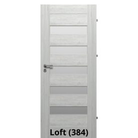   Internal Berg Üveges modell Fresh felülettel Loft színben Magyar szabványos ajtólap