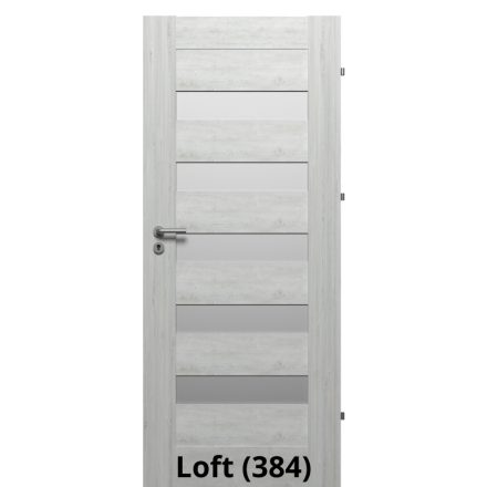 Internal Berg Üveges modell Fresh felülettel Loft színben Magyar szabványos ajtólap