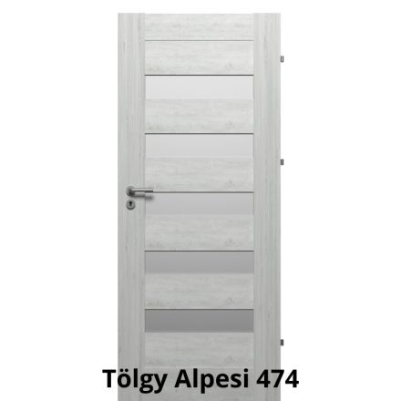 Internal Berg Üveges modell Fresh+ felülettel Tölgy Alpesi színben Magyar szabványos ajtólap