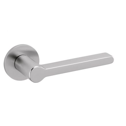 Olivari Logo L lapos rozettás SuperInox matt IS kilincs