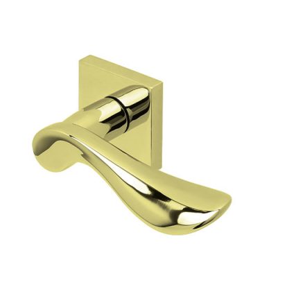 Scoop Slidebloc 3.0 1018 acél  sárgaréz PVD négyzetrozettás kilincs BB