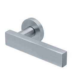   Scoop Slidebloc 3.0 1019 Szálcsiszolt acél körrozettás kilincs BB