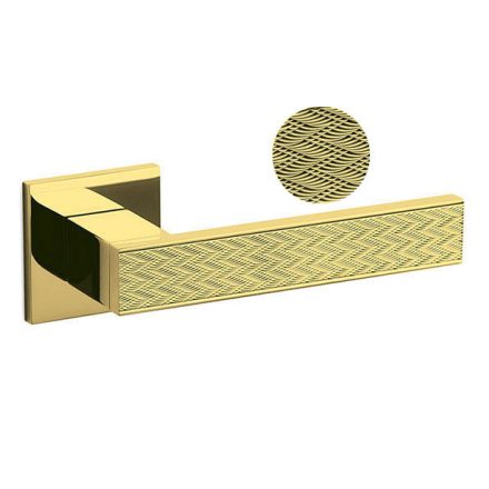 Olivari DIANA CHEVRON SuperGold fényes réz ZL lapos rozettás kilincs