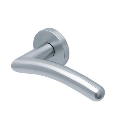 Scoop Slidebloc Light PRIMA 1084 szálcsiszolt acél négyzetrozettás kilincs BB