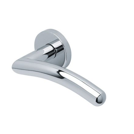 Scoop Slidebloc Light PRIMA 1084 fényes polírozott acél négyzetrozettás kilincs BB