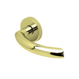   Scoop Slidebloc Light GOLF 1085 acél  sárgaréz PVD körrozettás kilincs 1016 BB