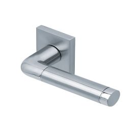   Scoop Slidebloc 3.0  DUO 1101 szálcsiszolt acél négyzetrozettás kilincs BB