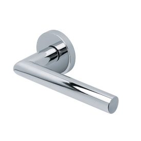   Scoop Slidebloc Light THEMA 1106 szálcsiszolt acél körrozettás kilincs BB