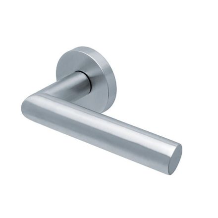 Scoop Slidebloc Light Jade 1108 szálcsiszolt acél körrozettás kilincs BB