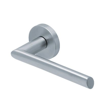Scoop Slidebloc Light Jade II 1109 szálcsiszolt acél négyzetrozettás kilincs BB