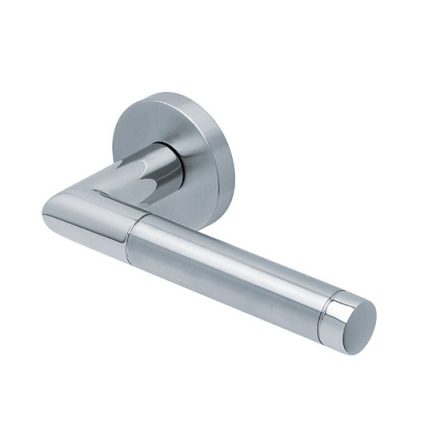Scoop Slidebloc Light CHIARA 1174 szálcsiszolt acél körrozettás kilincs BB