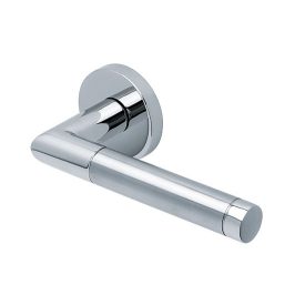   Scoop Slidebloc Light CHIARA 1174 fényes polírozott acél körrozettás kilincs BB