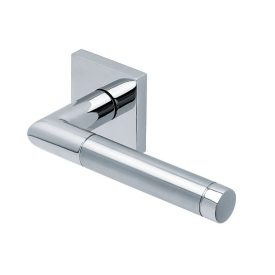   Scoop Slidebloc Light CHIARA 1174 fényes polírozott acél négyzetrozettás kilincs BB