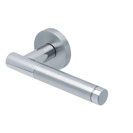 Scoop Slidebloc 3.0 SARA 1083 acél  sárgaréz PVD négyzetrozettás kilincs BB