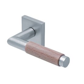   Scoop Slidebloc Light CHIARA H 1X74 szálcsiszolt acél négyzetrozettás kilincs BB