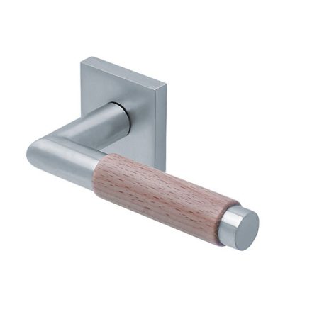 Scoop Slidebloc Light CHIARA H 1X74 szálcsiszolt acél négyzetrozettás kilincs BB