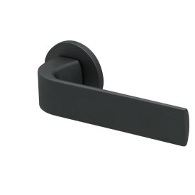   Scoop SideBloc Ultra matt fekete körrozettás BB kilincs 1106