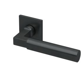 Formspiele 8080Q matt fekete négyzetrozettás kilincs PZ